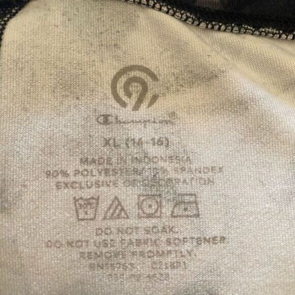 Champion women's multicolor patterned athletic spandex high rise leggings sz XL - Picture 6 of 8